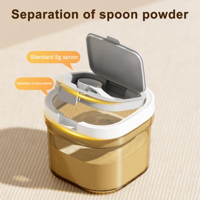 Recipiente de Armazenamento Dispensador de Leite em Pó 800/1300ml Frasco Selado Fácil de Limpar Copo de Lanche Portátil Recipiente para Alimentos