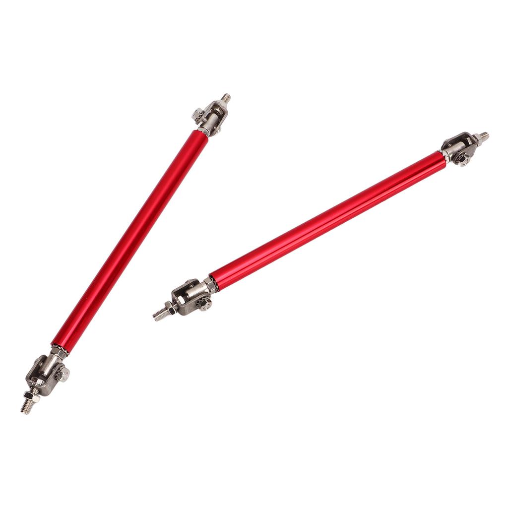 2 Pcs Bumper Lip Diffuser Rod 15cm Stretchable Stainless Steel Splitter Support Tie Pull Bar Red