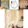Magical 300 Led Curtain Fairy Hanging String Lights With 8 Glorious Lighting Modes