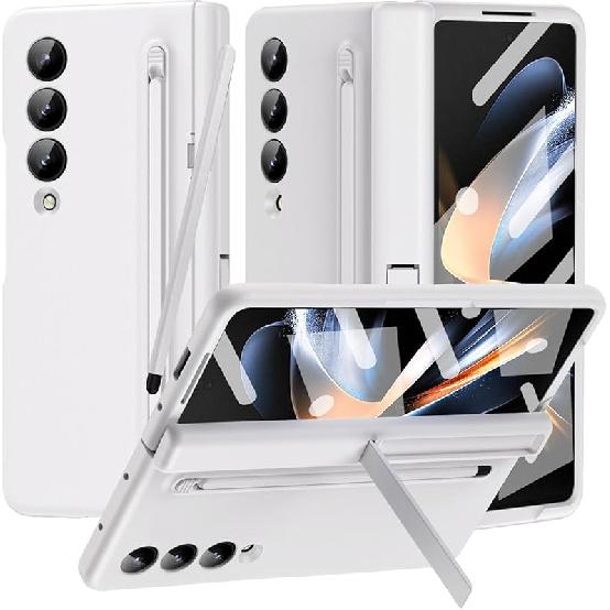 NINKI Compatible Samsung Galaxy Z Fold 3 Case with S Pen Holder and S Pen,Kickstand Hinge Protection Case for Samsung Z Fold 3 Case Screen