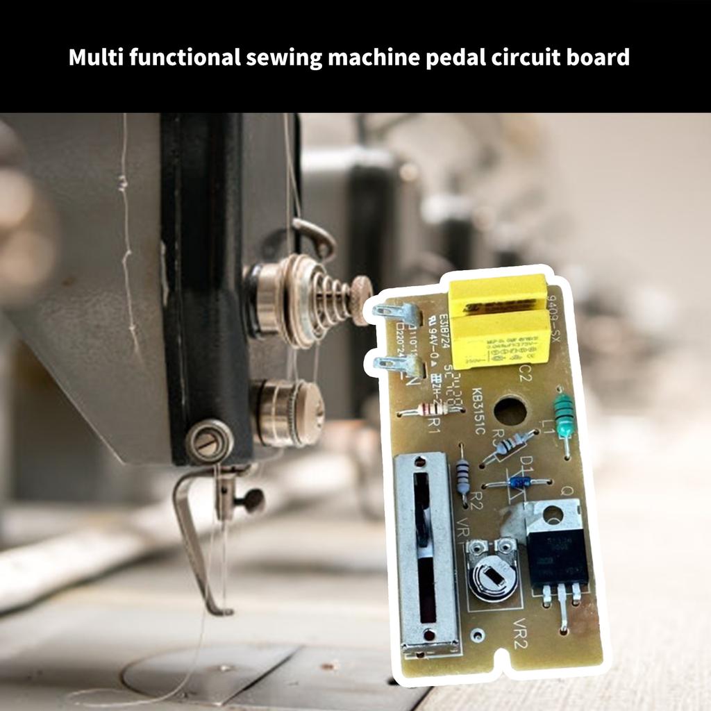 Sewing Machine Pedal Circuit Board 220V Foot Control Pedal Circuit Board for Home and Multifunction Sewing Machine