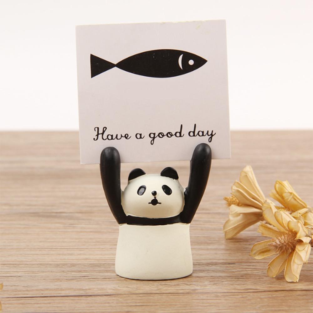 Animal Shaped Table Number Holder Pink Photo Card Stand Decorative Desk Decoration Clip  Office Use