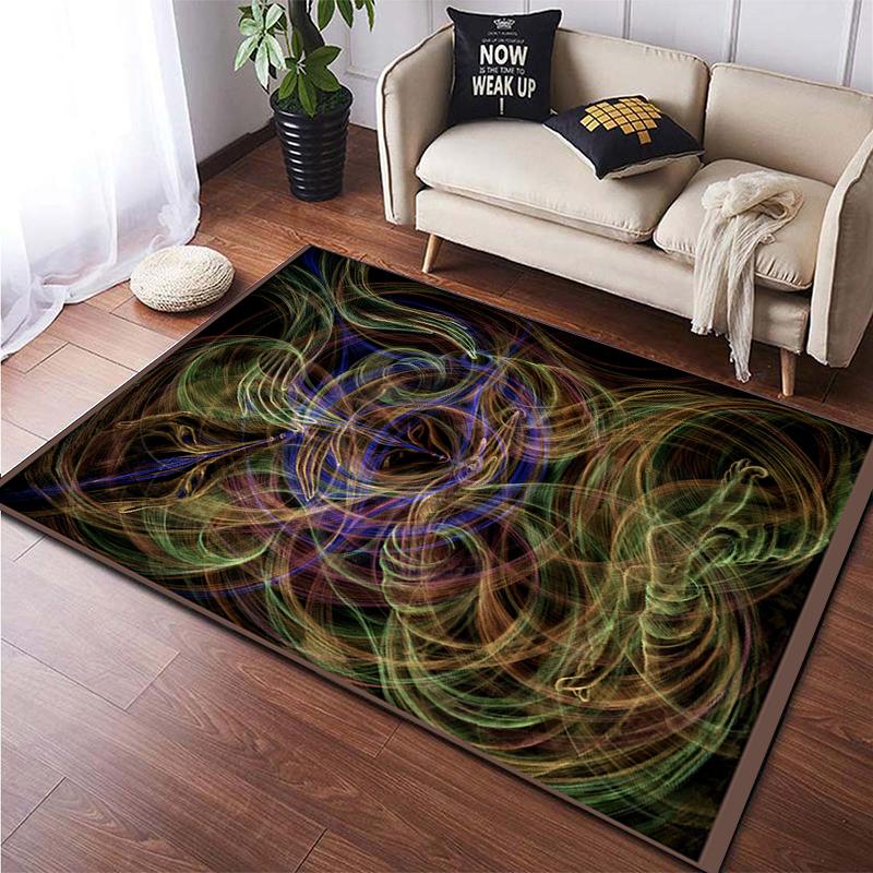 Colorful Magical Fantasy Abstract Art Printed Carpet for Living RoomHome Decoration Mats Boho Rugs Dropshipping Outdoor Rugs