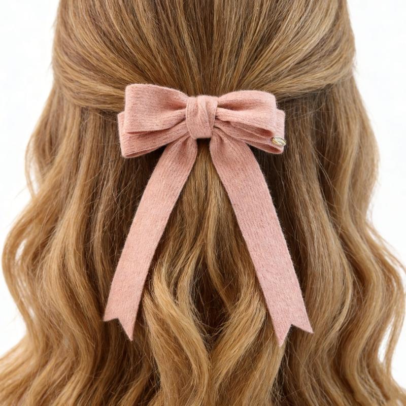 Graceful Hair Bows Barrette Hair Clip 2000s Trend Side Clip Fashionable Elegant Sweet Bowknot Photo Props