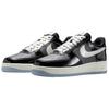 Nike Air Force 1 Low Black Iron Grey Patent Unisex Sneakers Armory-Blue Sail IB7676-001