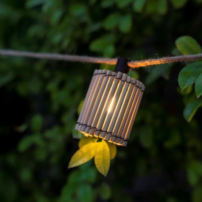 Guirlande Lumineuse - New Garden - Okinawa - Solaire - 10 Ampoules - Marron - 800cm