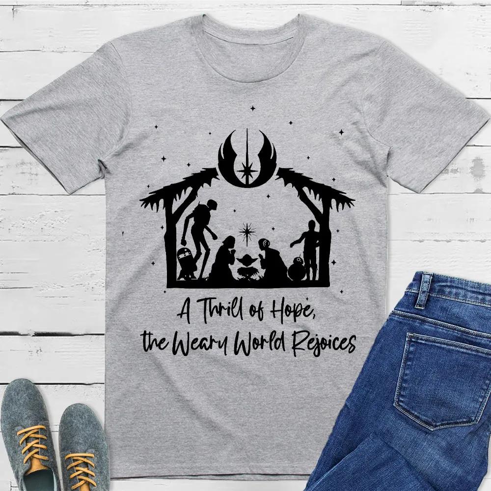 A Thrill of Hope TShirt Mens and Womens Short Sleeve Cotton Tees Luxury Brand Shirt Oversize Tops Summer Blouse Men Clothing