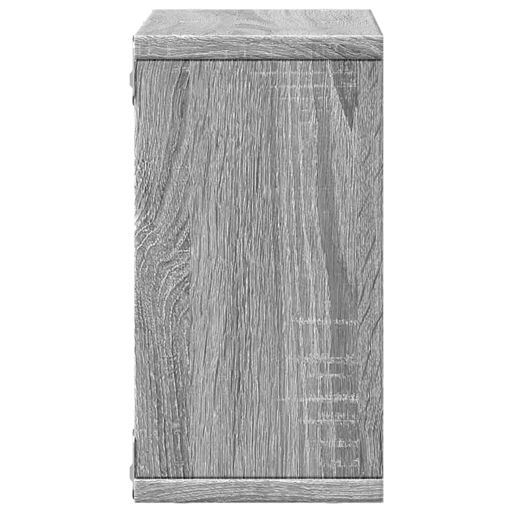 Wall Cabinet 60 x 16 x 30 cm Grey Sonoma Particleboard