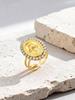 Virgin Mary Ring Oval Zircon Stainless Steel Catholic Religious Jewelry Gift for Women Faith Ring Baptism Gift