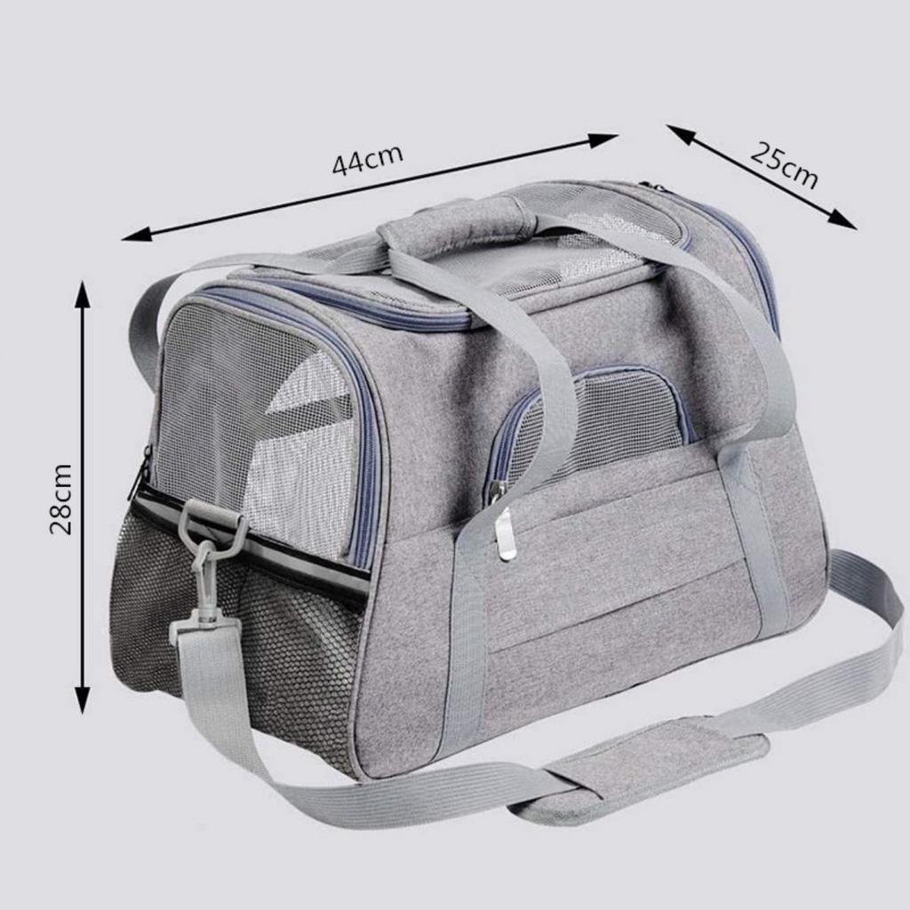 Portable Portable Cat Bag for Outdoor Use, Transparent, Breathable, Foldable Pet Bag That Can Be Diagonally Crossed, Car Cat and Dog Bag