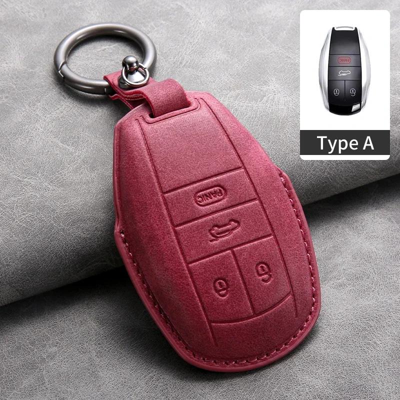 Car Styling Remote Key Case Cover Shell Protection Auto Keychain Bag Accessories For Bentley Bentayga 2017-2021 2AHMV-YK1