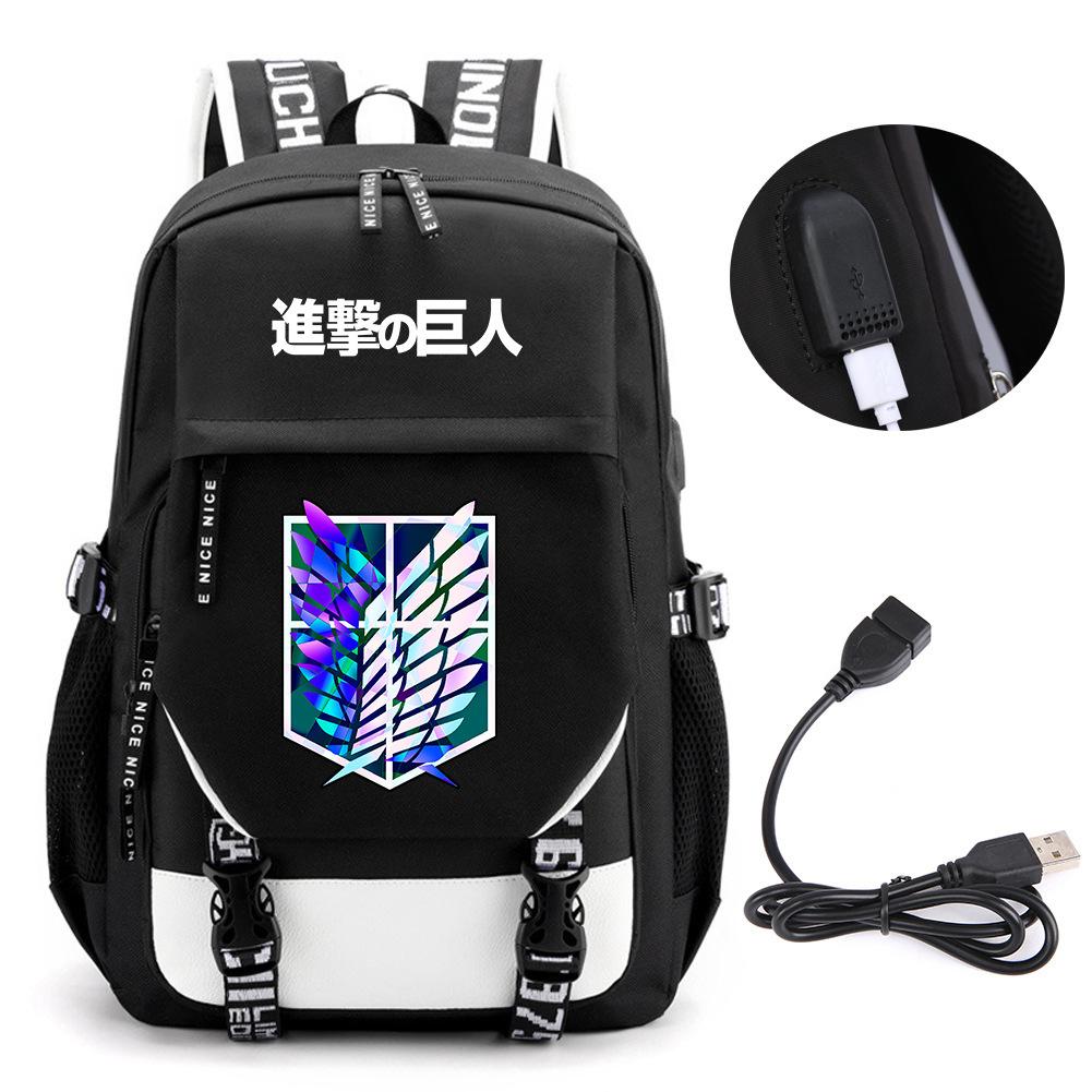 Animation Peripheral Student School Bag Large Capacity Computer Bag Outdoor Backpack