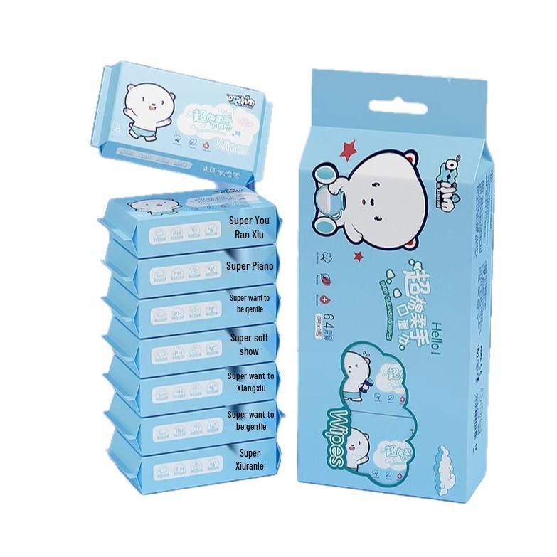 Portable Mini Wet Wipes for School Kids, Babies & Infants - Hand, Mouth, and Buttock Use