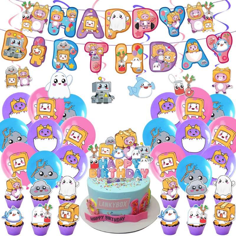 Lankybox Birthday Party Supplies Cartoon Party Decorations For Unforgettable Celebrations!