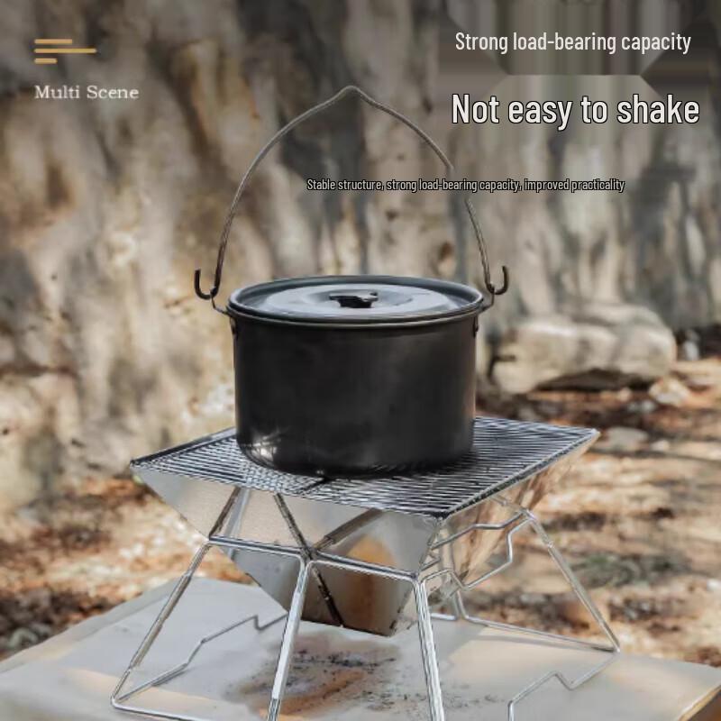 Outdoor Foldable Stainless Steel Charcoal Grill
