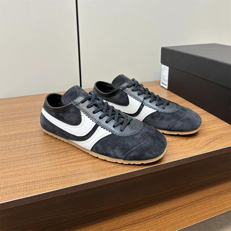 [Ziyan] Sports shoes women's new color matching retro casual and comfortable flat-bottomed lace-up German training shoes in the summer of 2025