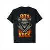 80s Rock Vintage Skull Retro Music Band Gift T-Shirt