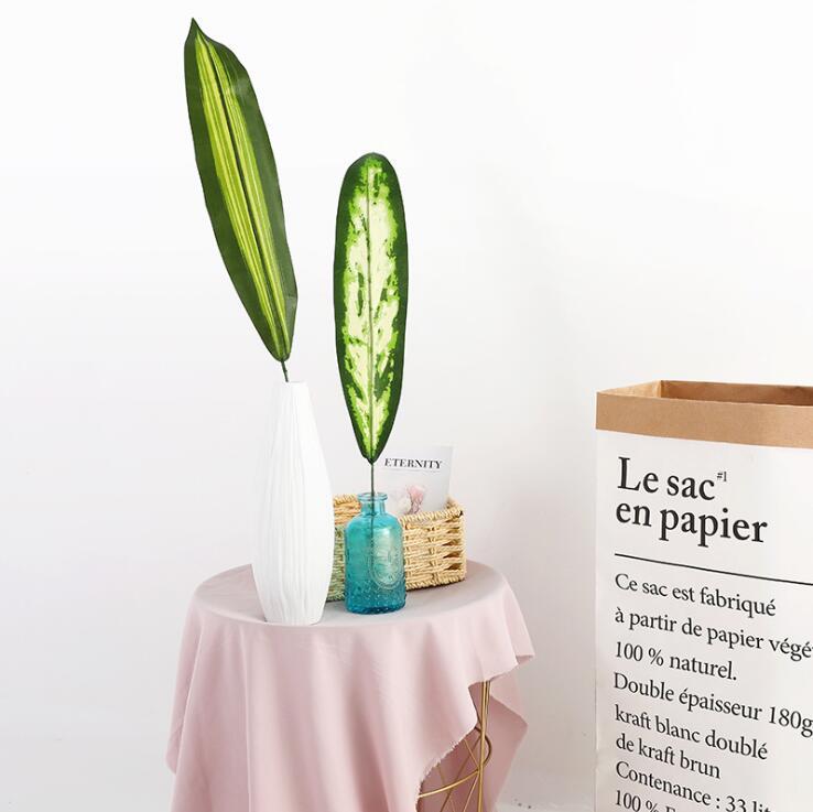 Nordic-style Brazilian Leaf Faux Greenery for Wedding & Home Decor
