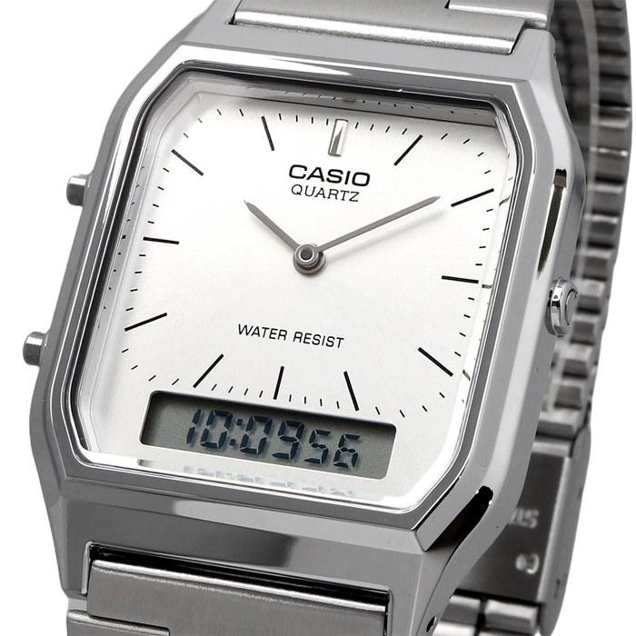 Casio AQ-230A-7AMQY Analog-Digital Quartz Watch, Silver