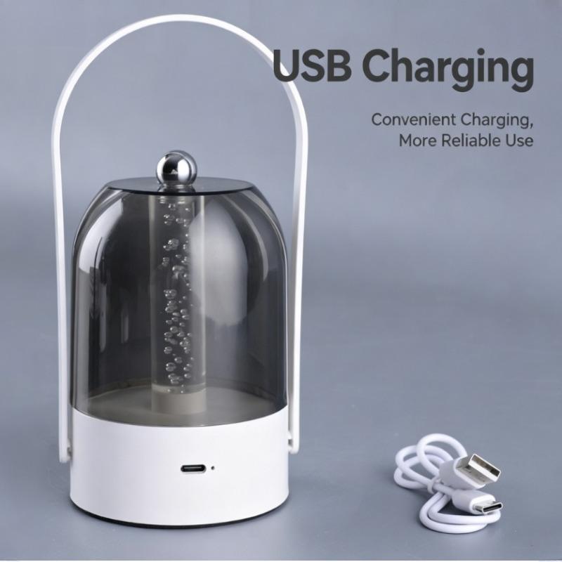 Portable Camping Lantern, Type‑C Rechargeable Dimmable LED Night Light, Indoor & Outdoor Atmosphere Lamp for Camping, Bedroom Home Decor