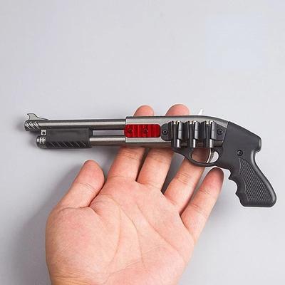 Children's Mini Rubber Band Toy Gun 8 Bursts Miniature Alloy Pistol Model Fun Shooting Toys for Kids Birthday Festival Gifts