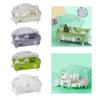 Compact Rodent Habitat with Adjustable Roof for Small Pets