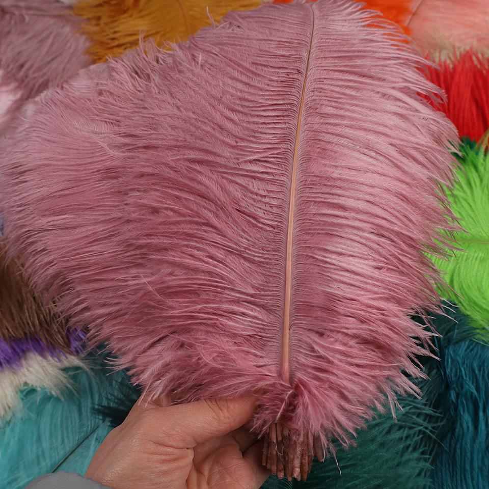 50pcs Ostrich Feathers for Crafts Wedding Decoration Handicraft Accessories Table Centerpieces Carnival Plumas Decor Wholesale