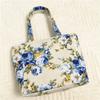 Nueva Moda Bolso de Almuerzo Estampado de Flores Bolso de Mano Jacquard Portátil Cremallera Gran Capacidad Bolso de Mamá Regalo