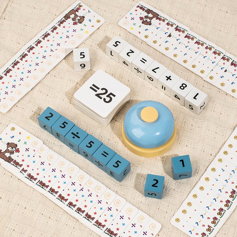 Wooden Number Math Blocks Educational Toy For Parent Child Learning And Brain Development