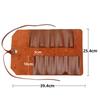 Portable Tool Roll Bag Electrician Repair Storage Tools Bag Multipurpose Wrench Hardware Leather ToolKit Folding Tools Organizer