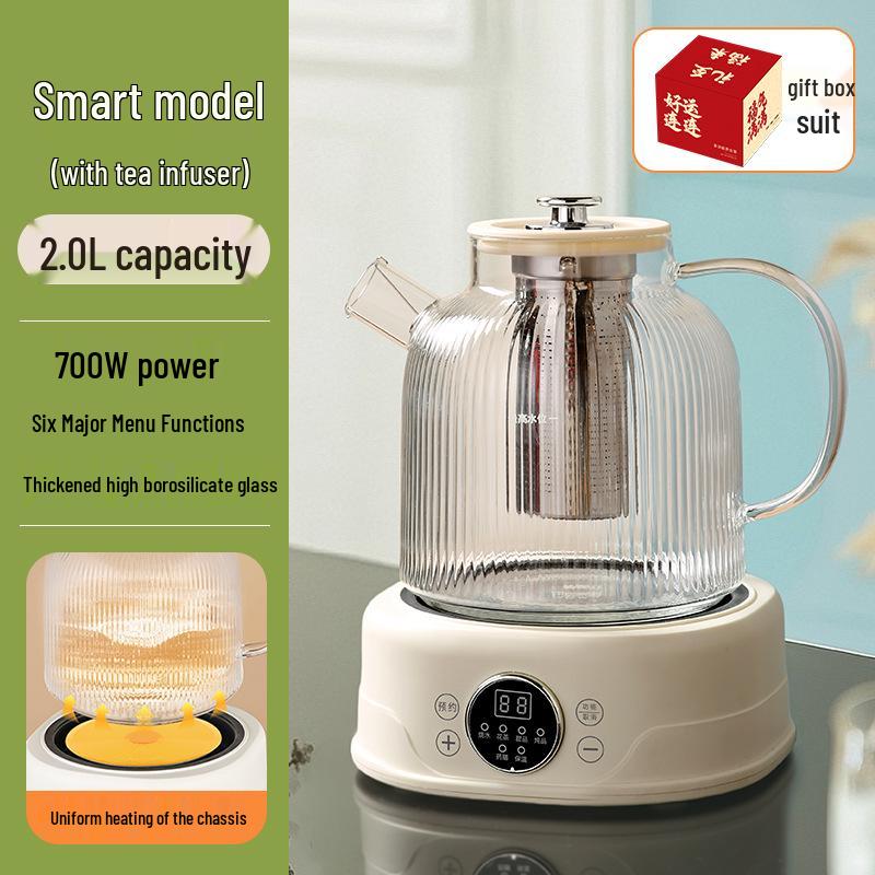 All-Glass Health Kettle - Multi-functional, Temperature-Controlled Tea Brewer for Home and Office