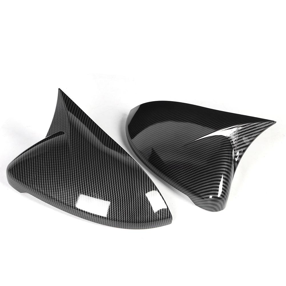 Side Rearview Mirror Cover Carbon Fiber Style Housing Fit for MK7 7.5 2014‑2019