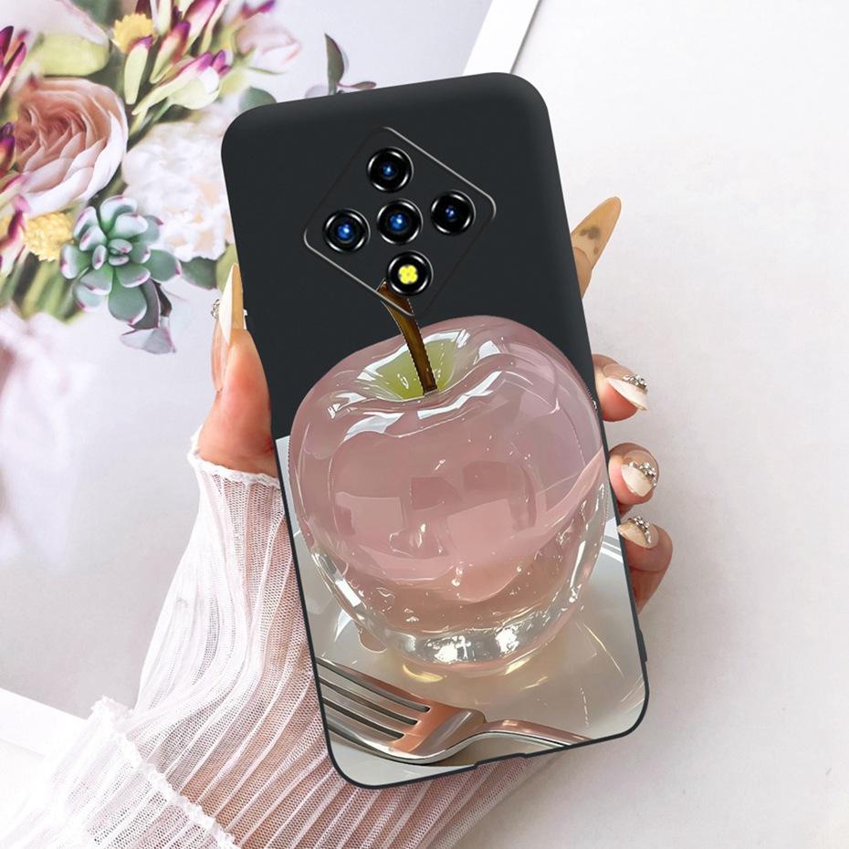 Cute Printing Phone Case For Infinix Zero8 Zero8i Soft Black Silicone TPU Cases For Infinix Zero 8 8i X687B X687 Covers Bumpers