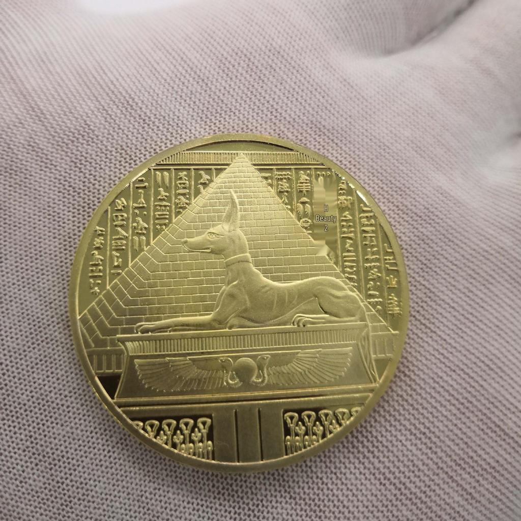 Anubis Gedenkmünzen in Gold und Silber: Altägyptischer Pharao & Gott des Todes mit Hundekopf Medaillen