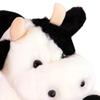 Realistic Plush Cow Toy Soft Stuffed Animal with Black & White Spots Cuddly Companion Birthday Gift for Boys Girls