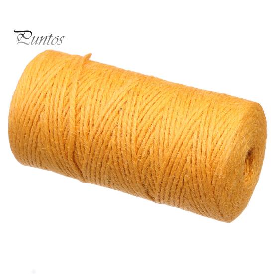 Gift Wrapping Twine 100M/Roll 2MM Jute 3 Ply Natural Cuttable Hanging Tag Decoration Hemp Rope Packing DIY Crafts Project