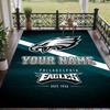 Custom Text Printed Rug Philadelphia Eagles Non Slip Floor Carpet For Home Room Decor