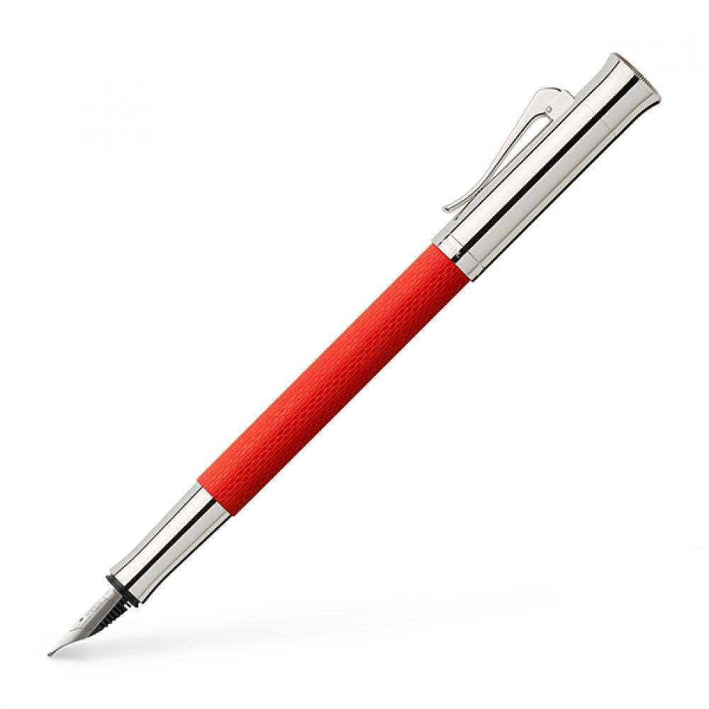 

Count Faber Castell Collection Guilloch Fountain Pen Indian Red F fine print