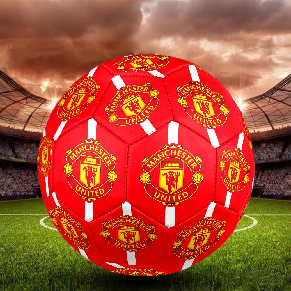 Pallone da Calcio con Stemma Manchester United Taglia 5 Cucito a Macchina Universale per Esterno Calcio perfetto regalo per gli appassionati di sport