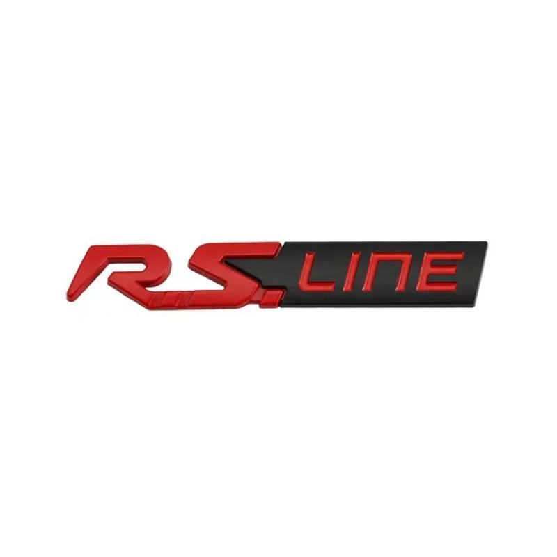 3D Metal GT RS LINE Rear Boot Side Emblem Sticker Decals for Logan Clio Megane 2 3 4 Captur Twingo Duster Kadjar
