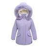 Girls Down Cotton Jacket 2025 New Winter Children Clothing Girl Mid-Length Three-Proof Coat Warm overcoats