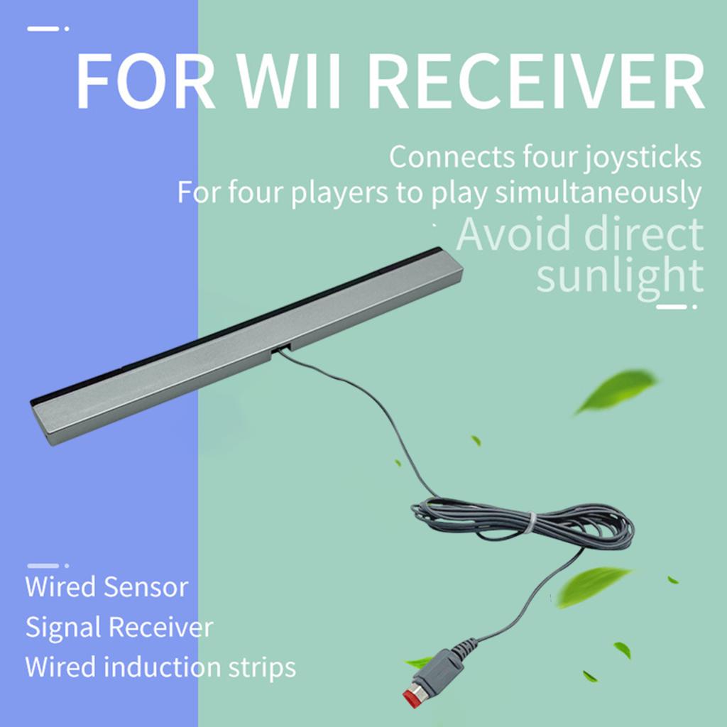 Bewegungssensor-Leiste für Wii/Wii U Kabelgebundener Bewegungssensor-Empfänger IR-Signal-Strahlleiste Ersatz für Wii U Konsole Gaming-Zubehör