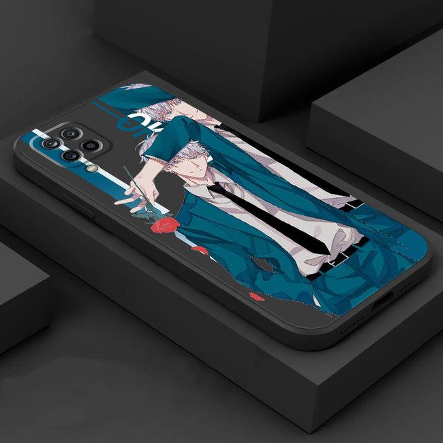 

Чехол японского аниме дзюдзюцу кайсен для Samsung Galaxy A50 A01 A70 A11 A21s A71 A03s A31 A02 A51, квадратная жидкая броня, мягкий чехол Samsung A71 5G
