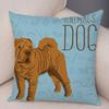 Office Living Room Home Pillowcase Dalmatian Schnauzer Pillowcase Car Ornaments