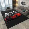 JDMs GTR Flag Car Pattern Carpet Decoration Room Home Outdoor Decor Racing Rug Non Slip Washable Game Style Floor Mat