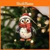 Weihnachts-Pinguin Acryl Auto Spiegel Anhänger im Cartoon-Stil für Auto-Innendekor