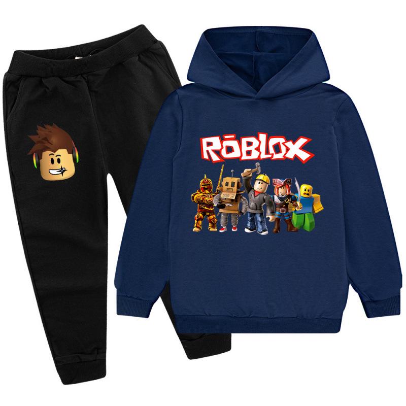 Kinder Cartoon Kapuzenpullover & Jogginghosen Set - 8 Farben erhältlich, Frühling/Herbst