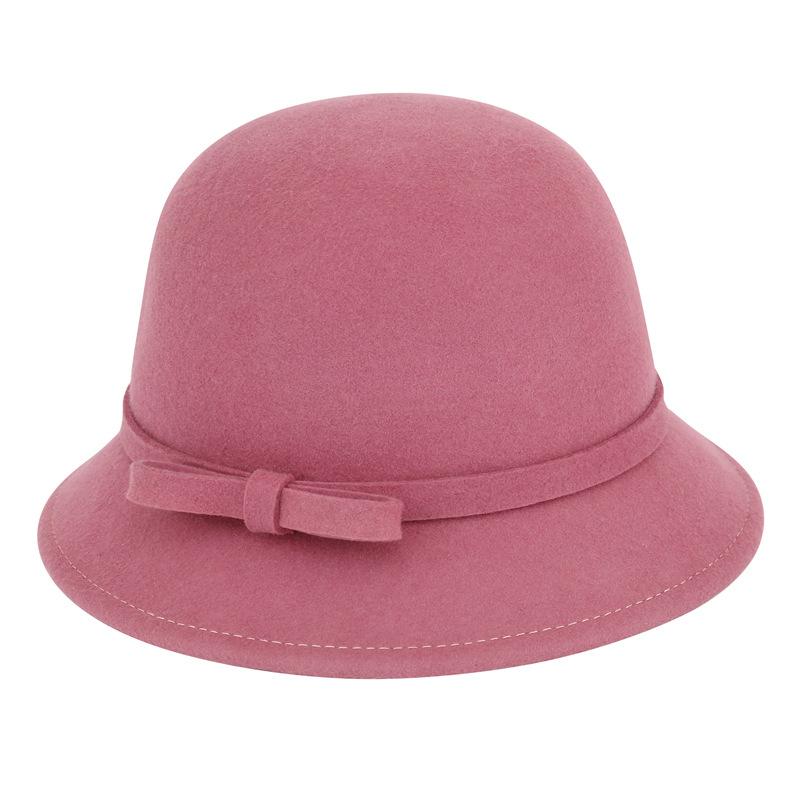 2025 Women’s Pure Wool Felted Cloche Hat Winter Warm Bowl Cut Bucket Cap for Outdoor Chic Autumn Winter Fashion