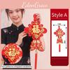 Chinese Knot Hanging Ornament Luxurious Fabric Material For Festive Celebrations