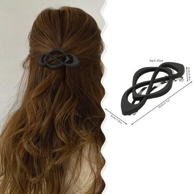 Frosted Ponytail Clip Hairpin Hollow Out Hair Clip Women Girl Ponytail Hair Clip Fashion Retro Hair Accessories Headwear Hairpin